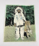 Hand Tinted Blackfoot Indian Montana Photo