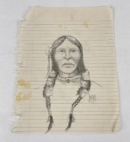 Dave Powell Montana Indian Sketch