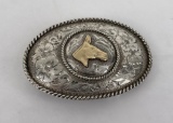 Montana Sterling Silver Cowboy Belt Buckle