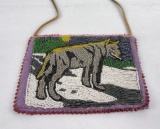 Montana Blackfoot Indian Beaded Wolf Bag