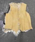 Montana Ranch Made Elk Hide Vest