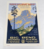 Big Bend National Park Naturalist Poster