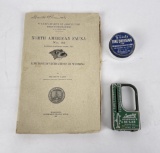 North American Fauna Book And Fishing Items