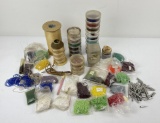 Large Group Of Indian Beads And Supplies