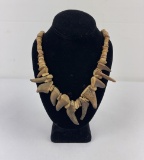 Montana Indian Elk Horn Medicine Necklace