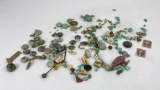 Large Lot Of Navajo Turquoise Shell Trade Beads