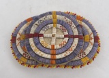 Indian Porcupine Quill Hair Beret Medicine Wheel