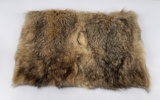 Brand New Coyote Fur Pillow Made In Italy