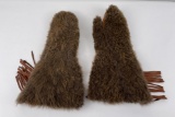 Montana Rendezvous Buffalo Fur Gauntlets Gloves