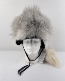 Marble Fox Fur Trapper Rendezvous Hat
