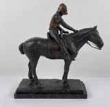 A. V. Strantz German Knight On Horse Bronze