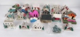 Lot Of Antique Japanese Putz Christmas Houses
