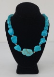 Navajo Turquoise Nugget Necklace