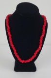 Hudson Bay Red White Heart Trade Beads