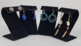 Group Of Navajo Turquoise Sterling Earrings