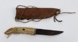 Montana Indian Made Jaw Bone Knife
