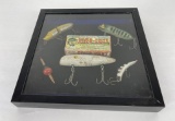 Framed Fishing Lure Collection