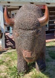 Giant Redwood Buffalo Sculpture Artist Mike Miller