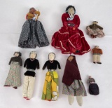 Lot Of Native American Indian Dolls