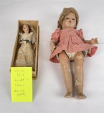 Pair Of Antique Dolls Ww2 Bride
