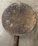 Large Cast Iron Railroad Crossing Sign