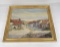 German Town Scene Painting Oil On Canvas Berger