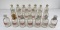 Lot Of Antique Etched Apothecary Chemistry Bottles