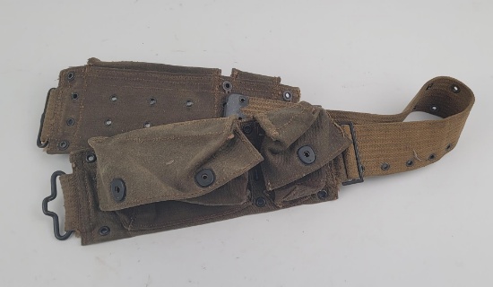 1914 Officers Medics Belt Oiled Canvas Scarce