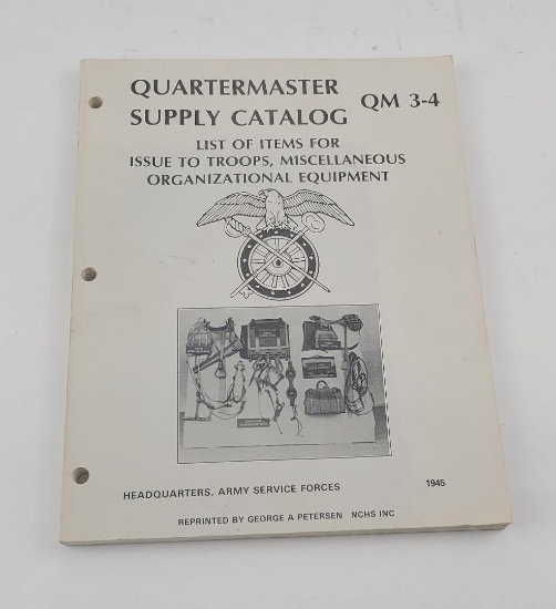 Quartermaster Supply Catalog Qm 3-4