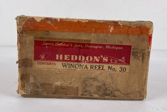 Heddon Winona Reel No 30 Fishing Reel Box