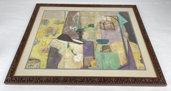 Abstract Impressionist Pastel Drawing