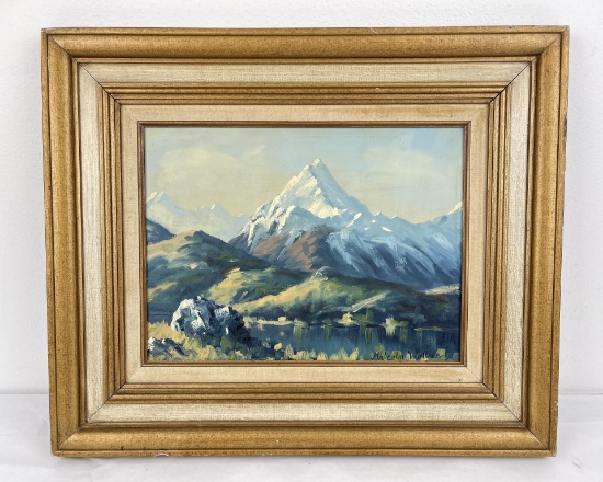 Malcolm Wallace New Zeland Mount Cook Painting