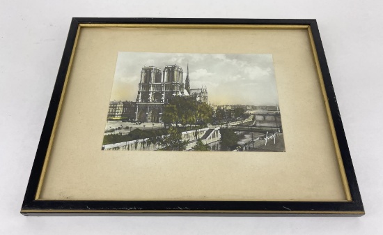 Antique French Hand Tinted Photo
