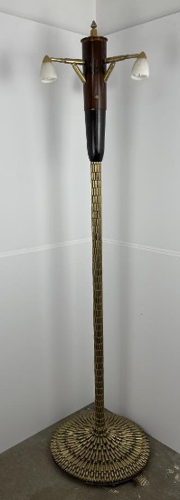 Large Trench Art Shell Casing Floor Lamp