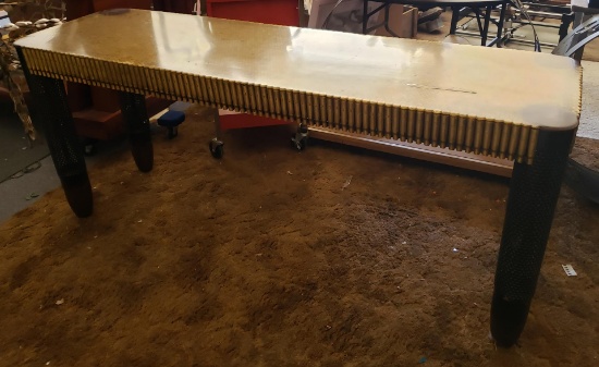 Trench Art Shell Casing Sofa Table