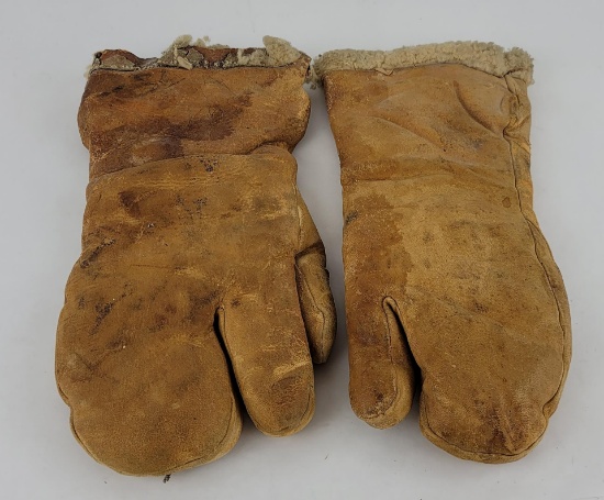 Ww2 Usaaf A-9a Gloves Flight Sheerling