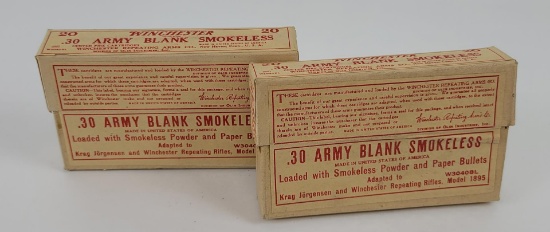 2 Boxes Winchester .30 Army Smokeless Blanks