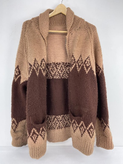 Vintage Cowichan Indian Wool Sweater