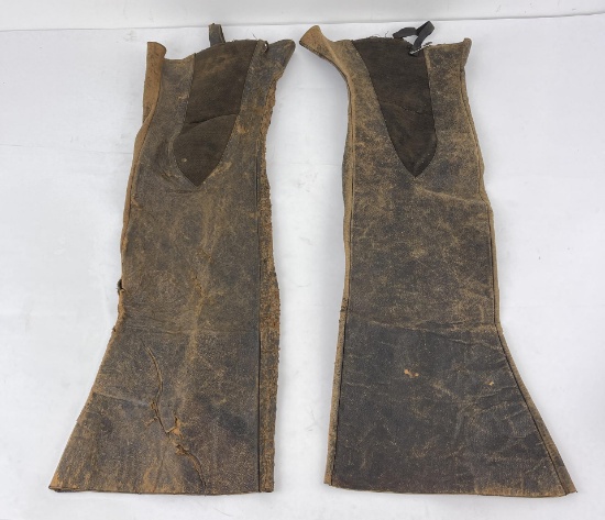 Civil War Leather Officers Leggings Gaiters