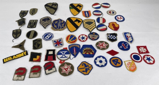 Collection Of Ww2 And Post Ww2 Army Patches