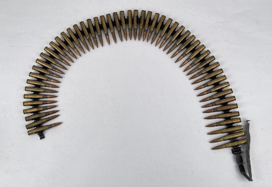 Group Of Ww2 Nazi German Mg34 Linked Bullets