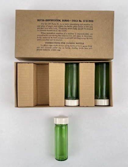 Ww2 Grave Burial Identification Bottle