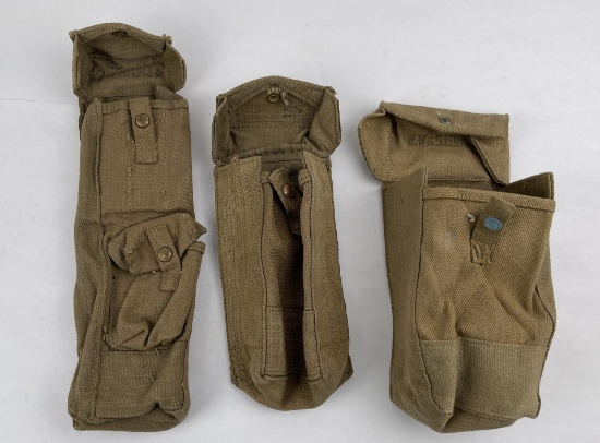 Lot Of British Ww2 Ammo Pouches