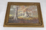 Walter Eyden Forest Scene Painting Indiana