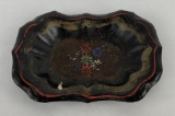 Antique American Folk Art Tole Painted Tray