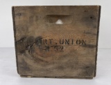 Antique Fort Union Montana Trading Post Crate