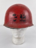 Ww2 M1 Front Seam Fire Department Helmet