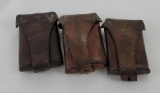 Lot Of 3 Leather Magazine Pouches