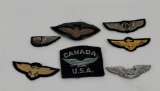 Lot Of Us Air Corps Force Navy Bullion Wings