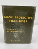 Deadstock M9a1 Gas Mask In Can Size Large